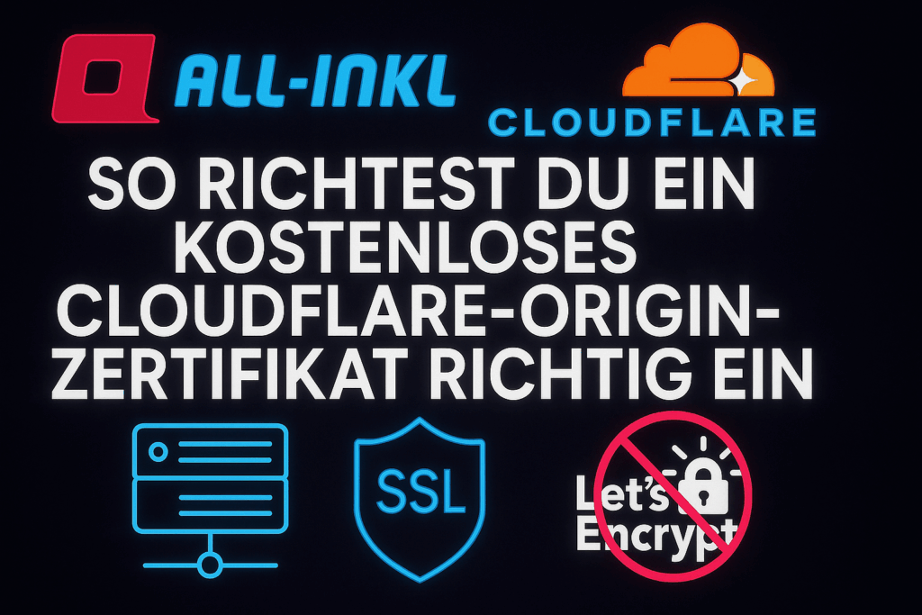 Cloudflare Allinkl SSL Origin Zertifikat, Lets Encrypt